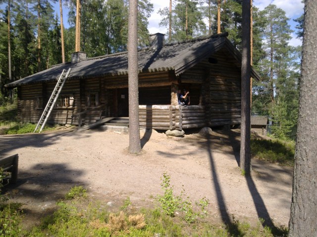 Suomen Marsalkka Mannerheimin  Metsästysmaja Lopella, heinäkuussa 2012. Kuva YMy.